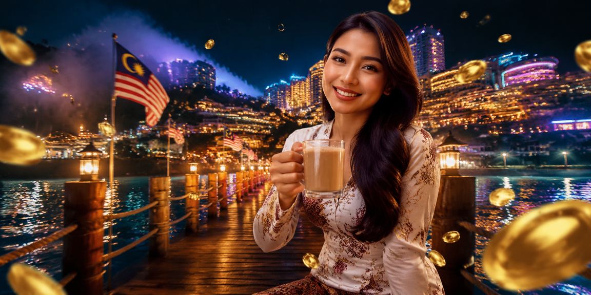 Pemandangan Genting Highlands dengan tema pertaruhan sukan